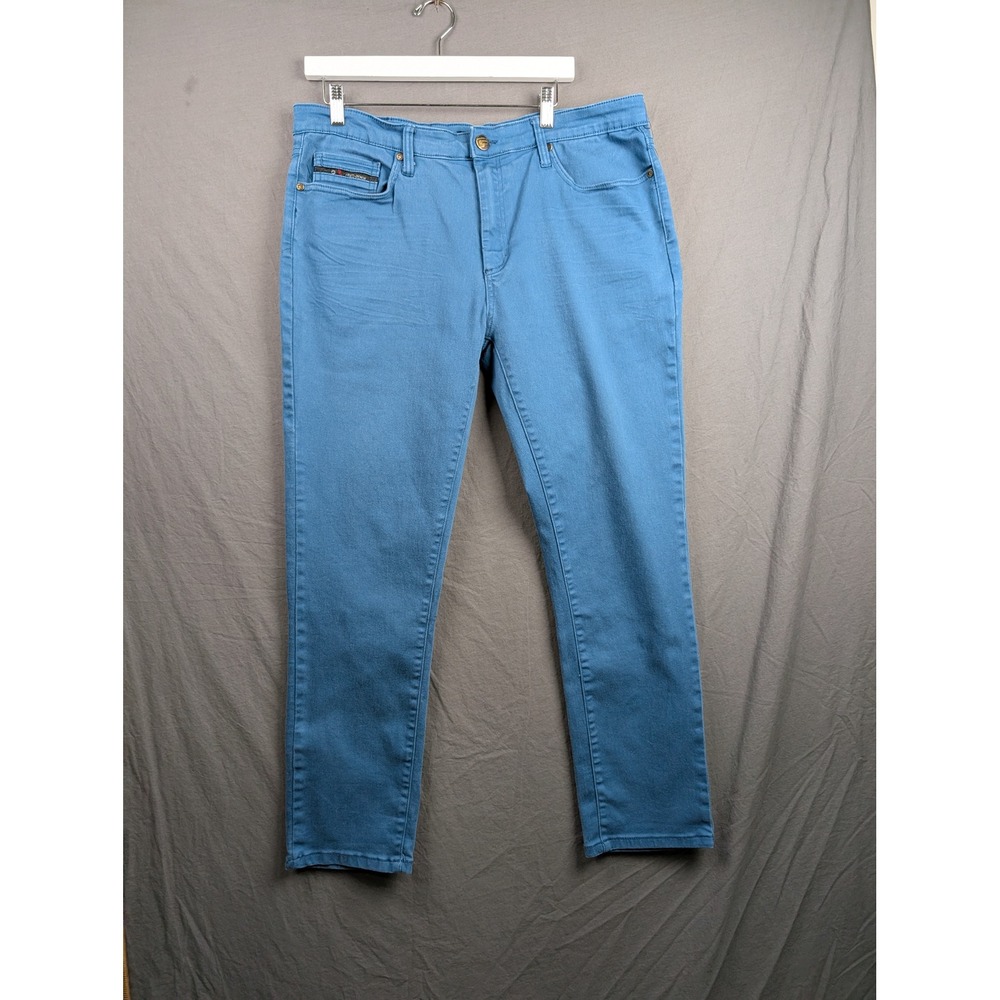 Fried Denim Mens Slim Fit Jeans Blue 38x32 Stretch LY1158 Streetwear Casual